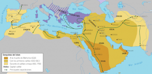 mapa expansion islam