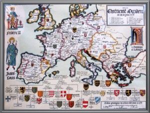 mapa de Europa en 1235