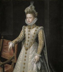 La Infanta Isabel Clara Eugenia adornada con perlas